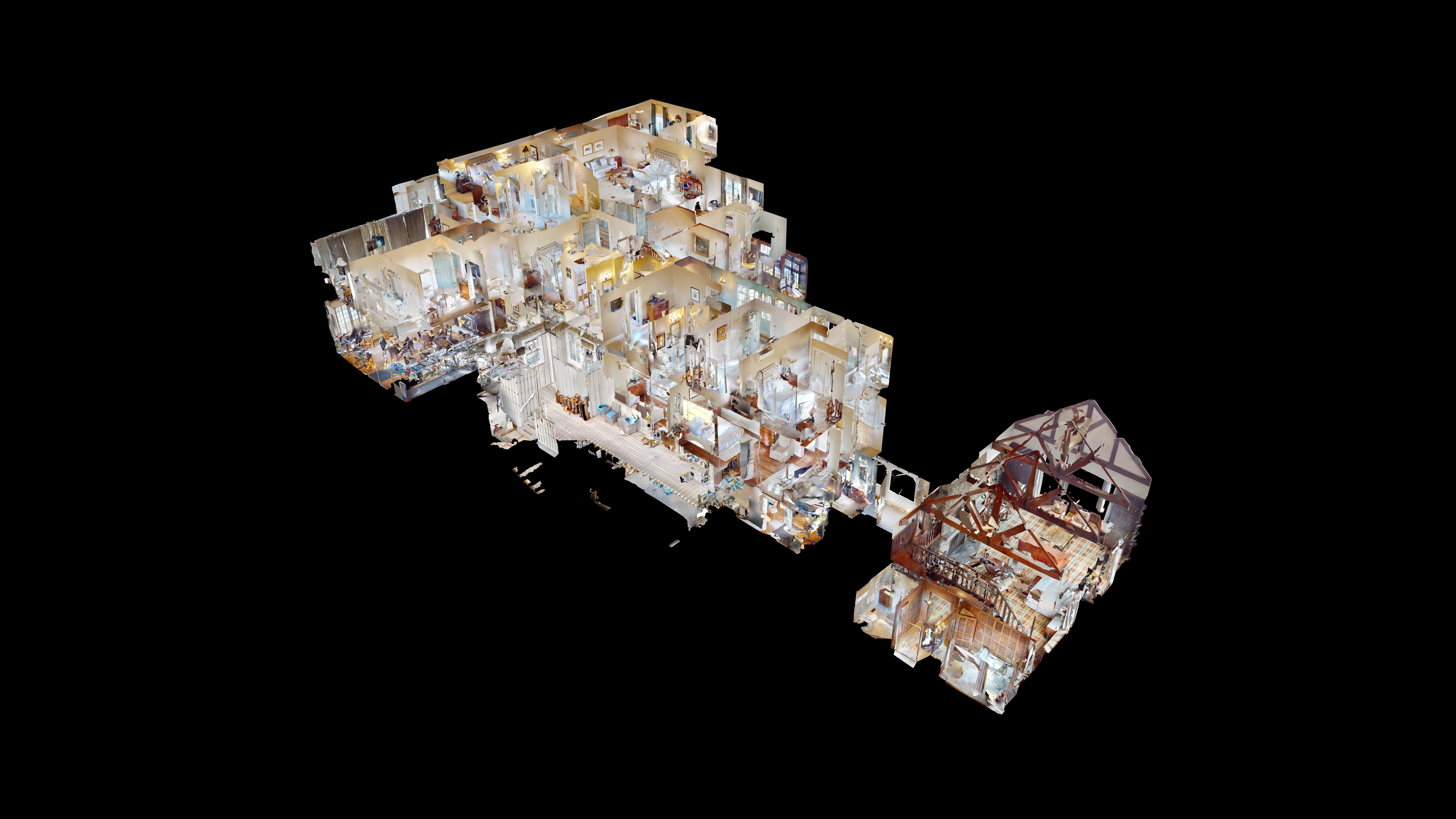 Matterport dollhouse view — 3D reality capture digital twin